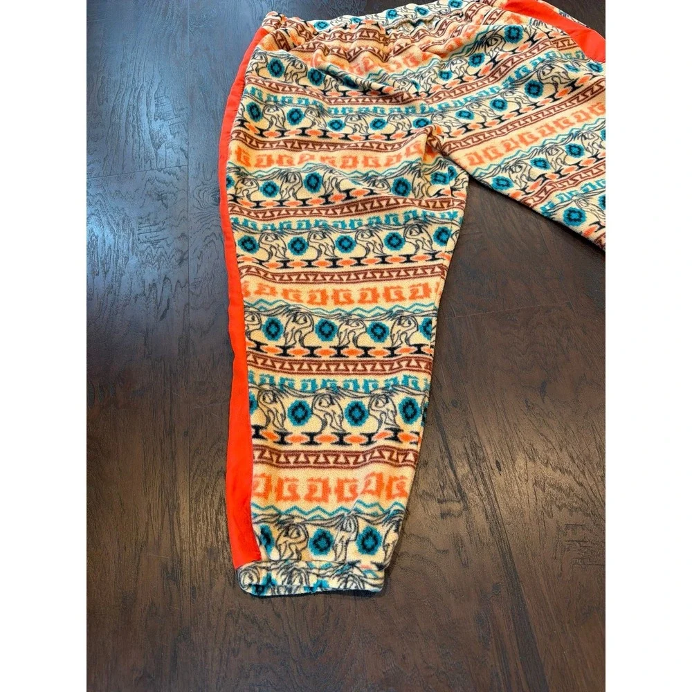 DISNEY Unisex 2x Kuzco Llama Emperors New Groove Orange Sherpa Fleece Sweatpants